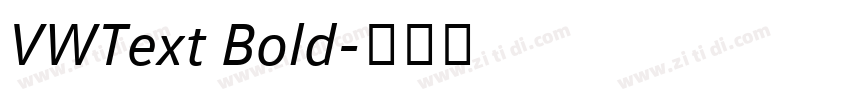 VWText Bold字体转换